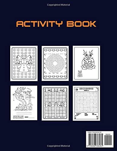 Halloween Activity Book For Adults 83 +: A Creative Holiday for Coloring Pages, Mazes, Sudoku,Dot to Dot, Word Search, Matching Game, hangman and More ... and Girls Ages 6, 7, 8, 9, and 10 Years Old