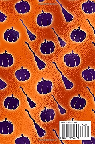 Halloween Notebook | Halloween Pumpkin Wide Ruled Journal 6x9 120 Pages