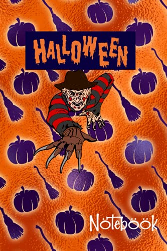 Halloween Notebook | Halloween Pumpkin Wide Ruled Journal 6x9 120 Pages