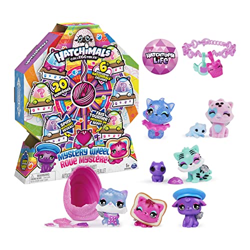 Hatchimals CollEGGtibles - Rueda de Misterio para Gatos con 20 sorpresas para Abrir, para niños de 5 años en adelante