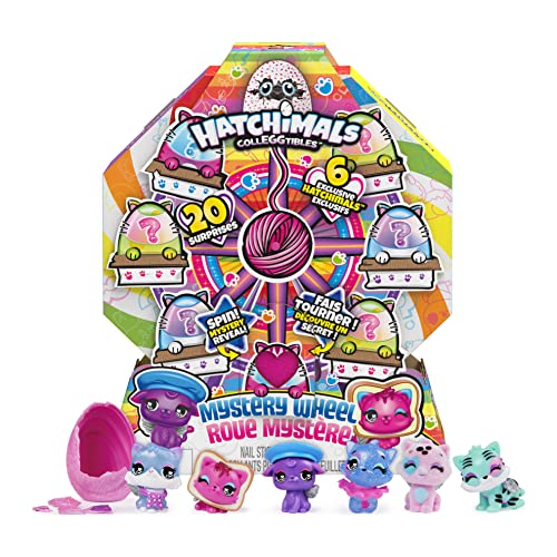 Hatchimals CollEGGtibles - Rueda de Misterio para Gatos con 20 sorpresas para Abrir, para niños de 5 años en adelante