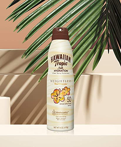 Hawaiian Tropic Bruma Silk Hydration Air Soft SPF 50 - Loción Solar Protectora en Spray de Vaporización , Resistente al Agua hasta 12 Horas , Bruma Solar de 220 ml