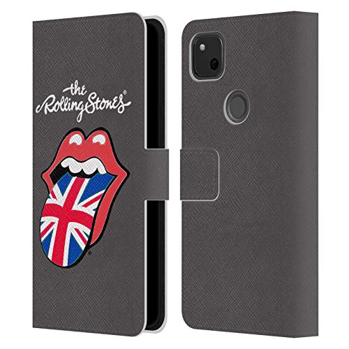 Head Case Designs Licenciado Oficialmente The Rolling Stones United Kingdom Lameduras Internacionales 1 Carcasa de Cuero Tipo Libro Compatible con Google Pixel 4a