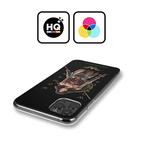 Head Case Designs Licenciado Oficialmente Wonder Woman Movie Typography Character Art Carcasa de Gel de Silicona Compatible con Apple iPhone XR