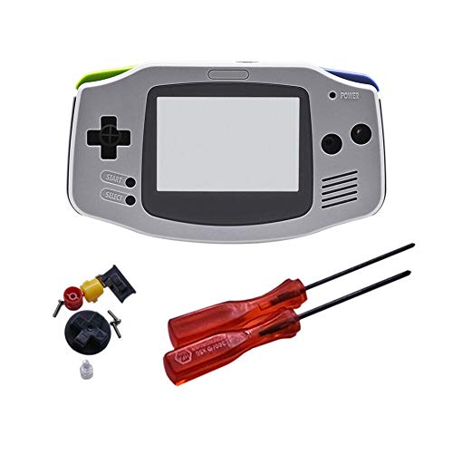Henghx Reemplazo Lleno Housing Cáscara Cubrir Caso Partes Set w/Lente&Destornillador para Nintendo Gameboy Advance GBA Consola