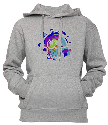 Hielo y Fuego Calamar Unisexo Hombre Mujer Sudadera con Capucha Pullover Gris Tamaño S Men's Women's Hoodie Sweatshirt Grey Small Size S