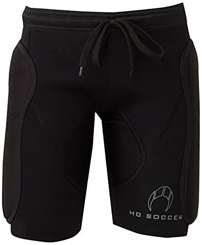 HO Soccer 0505533 Pantalón de Portero Corto, Hombre, Negro, 12