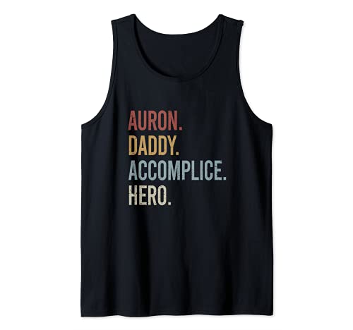 Hombre Auron Daddy Accomplice Hero Retro Style Vintage Camiseta sin Mangas