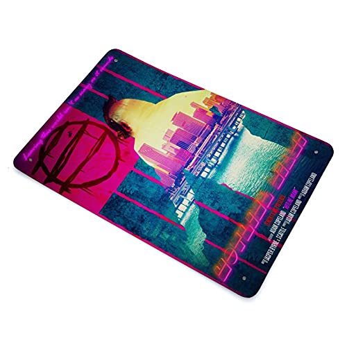 Hotline Miami Jacket Classic Popular Game Cover 1 letrero de metal vintage Pub Club Cafe bar Home Wall Art Decoración 30 x 20 cm