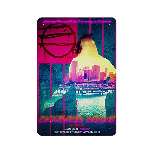 Hotline Miami Jacket Classic Popular Game Cover 1 letrero de metal vintage Pub Club Cafe bar Home Wall Art Decoración 30 x 20 cm