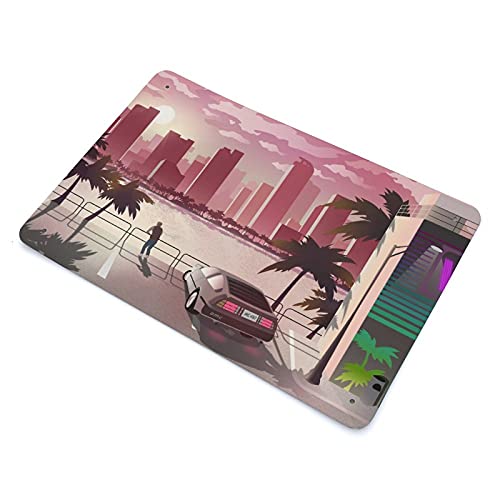 Hotline Miami Sunset clásico juego popular cubierta 1 letrero vintage metal Pub Club Cafe bar hogar pared decoración 20x30cm