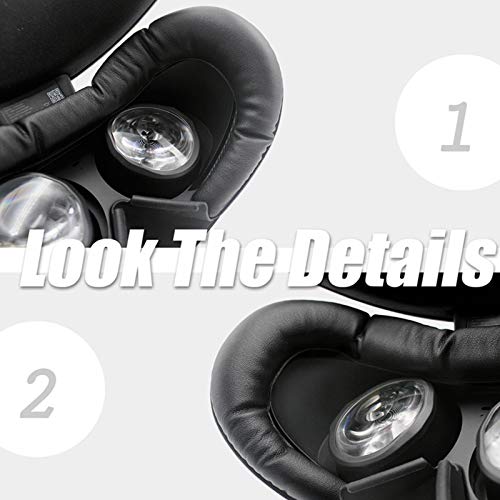 Hotsel Almohadilla Facial VR para Odyssey Plus, Almohadilla de Cuero de Repuesto de Espuma de Poliuretano, Accesorio, Lavable a máquina, Almohadilla de Repuesto para Auriculares de Realidad Virtual