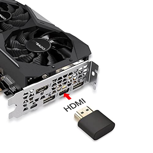 HotTopStar 4K HDMI Dummy Plug, Virtual Display Adapter, Headless Displayport Emulator, Crypto Mining Simulator, adaptador de pantalla Ghost de alta resolución para ETH ZEC BTC Mining-6 Pack