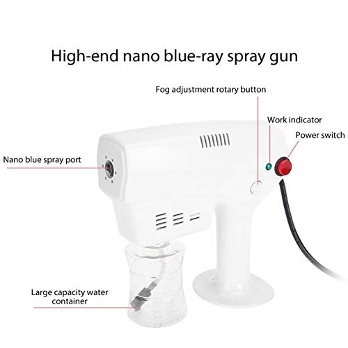 HSART Nano Steam Gun Fogger Machine Desinfección Nano Steam Gun para El Cuidado del Cabello,Hotel,Hostal,Compras Otros Trabajos de Desinfección