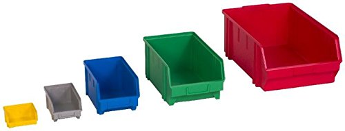 Hünersdorff Cajas de almacenaje a la vista de PS, tam. 3 Rojo