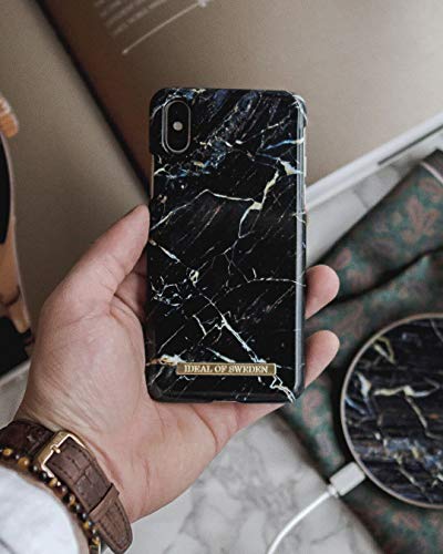 iDeal Of Sweden Funda para teléfono con Forro de Microfibra para iPhone 11, Compatible con el Cargador QI (Port Laurent Marble)