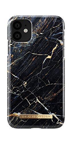 iDeal Of Sweden Funda para teléfono con Forro de Microfibra para iPhone 11, Compatible con el Cargador QI (Port Laurent Marble)