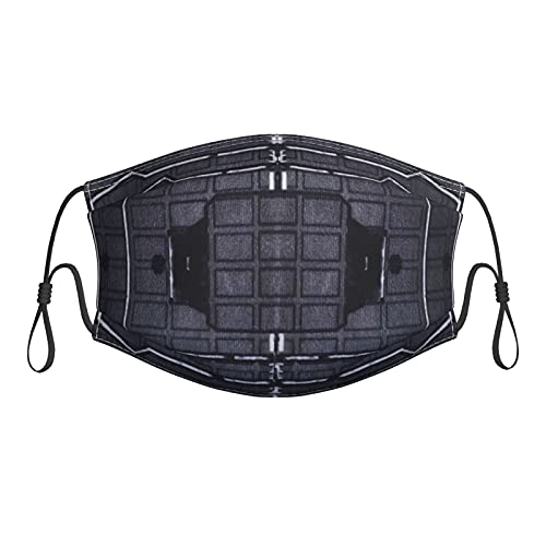 Inaayayi Máscara de fondo de galaxia estrellada púrpura para mujeres y hombres reutilizable lavable ajustable cubierta de la cara paño pasamontañas, 12 Rainbow Frost Six Siege, M