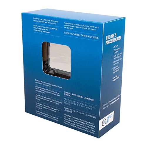 Intel Core i5-7600K 3.8 GHz QuadCore 6 MB CPU caché - Negro (renovado)