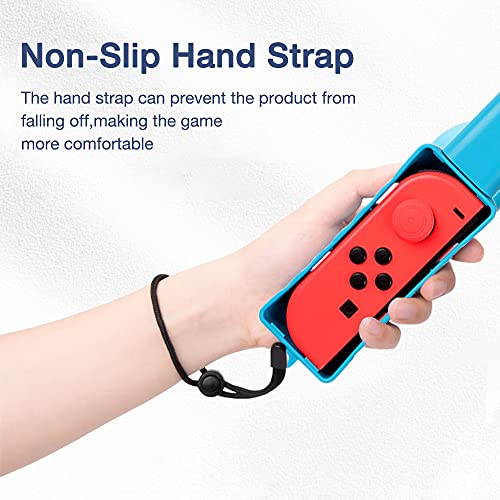 IWILCS 2 Piezas Accesorios de Juego Mario Golf, Golf Club Compatible con Nintendo Switch, Joy con Controller Grip para Mario Golf, Golf Games Hand Grip Accesorios para Super Rush - Rojo y Azul