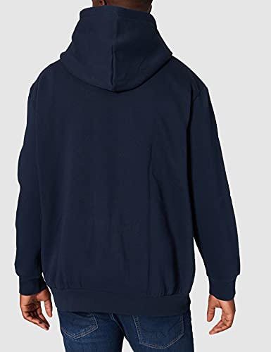 JACK & JONES PLUS JJELOGO Sweat Hood 2 Col 21/22 Noos PS suéter, Navy Blazer, 6XL de los Hombres