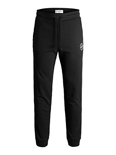 Jack&Jones Hombre Jjigordon Jjshark Noos Pantalones de Chándal Viy PS Manguera - Negro, 40
