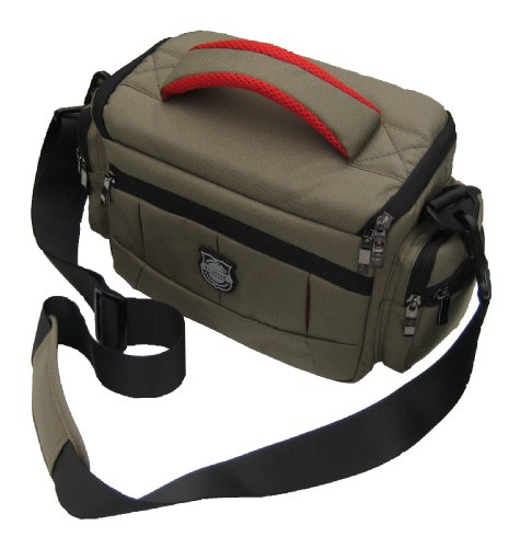 Jealiot Funda grande de fácil acceso para cámara Panasonic Lumix DMC-FZ300, DMC-FZ330, DMC-FZ1000 Plus una gama de accesorios, cubierta meteorológica incluida (Khaki)