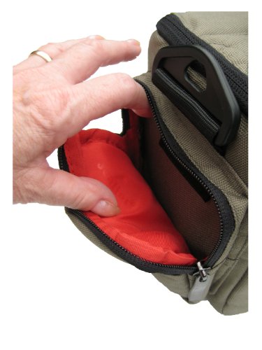 Jealiot Funda grande de fácil acceso para cámara Panasonic Lumix DMC-FZ300, DMC-FZ330, DMC-FZ1000 Plus una gama de accesorios, cubierta meteorológica incluida (Khaki)