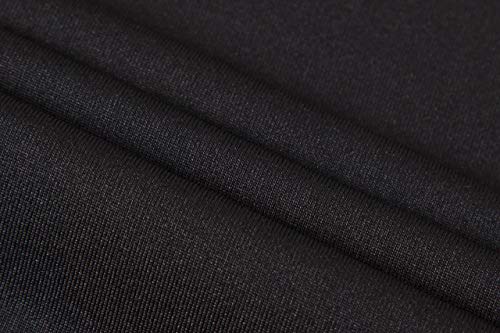 jeansian Hombre Deportiva Camisetas tee Shirt Tshirt T-Shirt de Manga Corta Dry Fit Tenis Golf Bolos LSL255 Black L