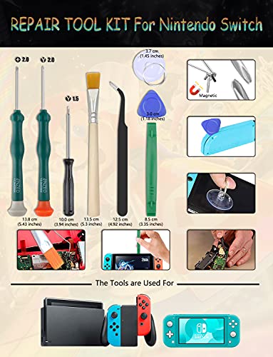 Joycon Joystick de repuesto Joy Con 3D Analógico Stick Piezas para Nintendo Switch y Switch Lite Controller (4 piezas)