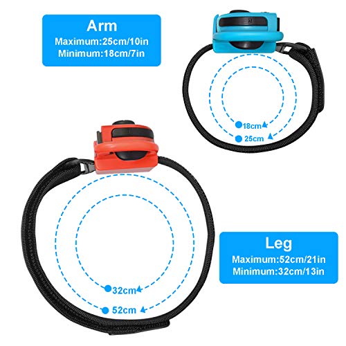 Juego de 2 pulseras y anillo Just Dance2021 2020 2019, ajuste Adventure Band para Nintendo Switch JoyCon, Fastsnail Wrist Band Banda, muñequera, correas de fijación deportivas, para Switch