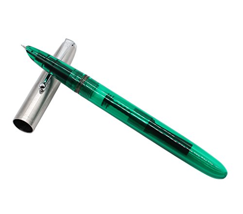 Juego de 5 fuentes de pluma plástica Jinhao 51A, color transparente, diversidad (azul, verde, gris, naranja, rojo)