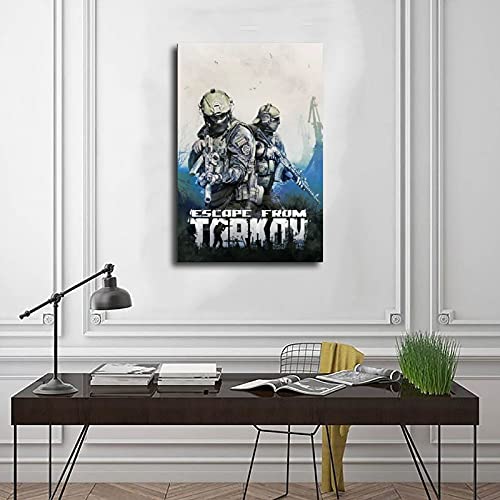 Juego de Escape de Tarkov 1 póster de lona para decoración de dormitorio, deportes, paisaje, oficina, habitación, decoración, regalo de 30 x 45 cm