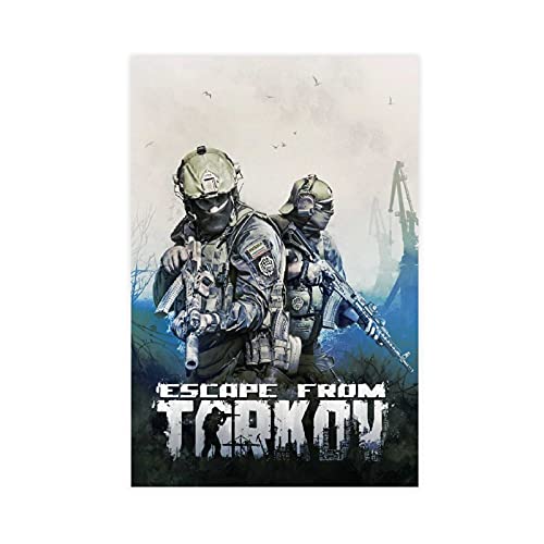 Juego de Escape de Tarkov 1 póster de lona para decoración de dormitorio, deportes, paisaje, oficina, habitación, decoración, regalo de 30 x 45 cm