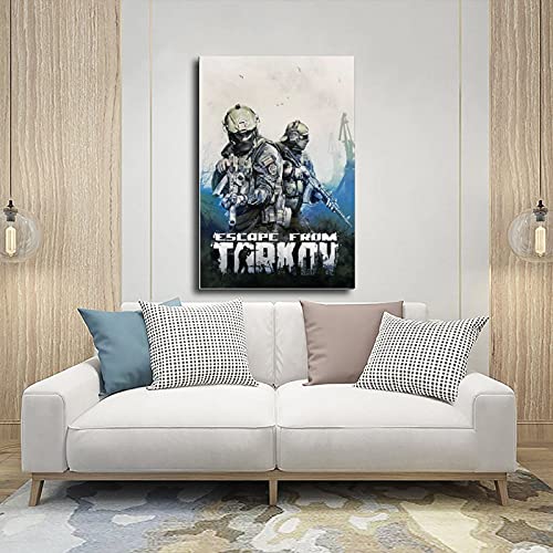 Juego de Escape de Tarkov 1 póster de lona para decoración de dormitorio, deportes, paisaje, oficina, habitación, decoración, regalo de 30 x 45 cm