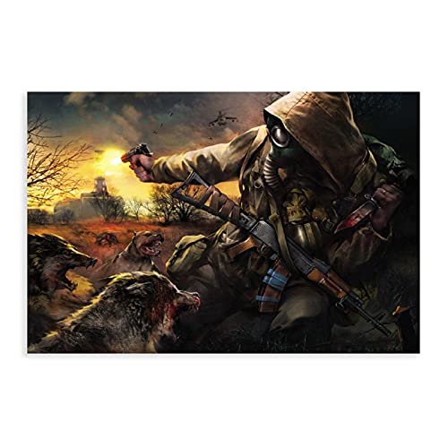 Juego de Escape de Tarkov 3 Póster de lona para decoración de pared, para sala de estar, dormitorio, decoración sin marco: 40 x 60 cm