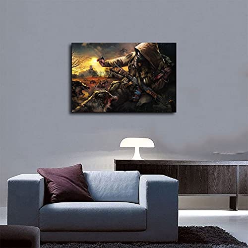 Juego de Escape de Tarkov 3 Póster de lona para decoración de pared, para sala de estar, dormitorio, decoración sin marco: 40 x 60 cm