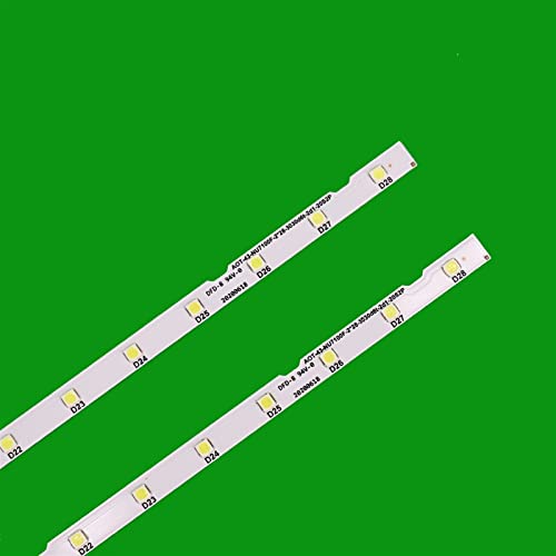 JUSTWEIXING 28 LED Tiras for 43 Pulgadas TV UE43NU7100U Aot_43_NU7100F_2X28_3030C BN44-00947A UE43NU7120U Apto for Samsung iluminar Desde el Fondo (Cable Length : Other)