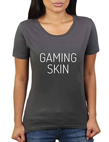 KaterLikoli Personal Gaming Skin - Camiseta para mujer antracita L