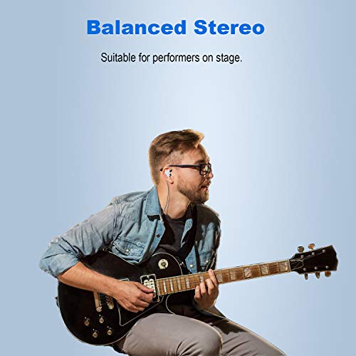 KBEAR KS1 in Ear Monitor, Auriculares Estéreo con Cable, Doble Circuito Magnectic Dinámico, HiFi Auriculares Cancelación de Ruido, Cable Desmontable(Blanco, sin Mic)