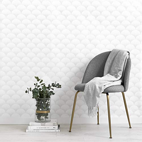 Kenay Home Elegance Wallpaper Papel Pintado Decorativo, Gris, 0,53x10m(AnchoxLargo)