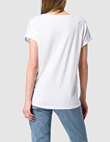 KEY LARGO Circle Round Camiseta, Blanco (1000), XL para Mujer