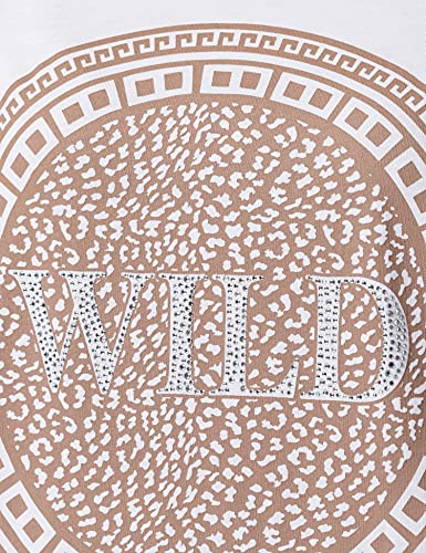 KEY LARGO Circle Round Camiseta, Blanco (1000), XL para Mujer