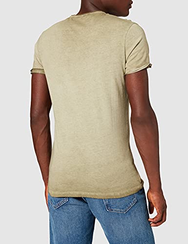 KEY LARGO Weapon Button Camiseta, mil.Green (1502), L para Hombre