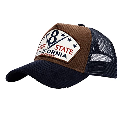 King Kerosin Gorra Motor State Cord MeshKerosin de béisbol Baseball (Talla única - marrón)