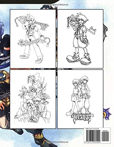 Kingdom Hearts Coloring Book: A Wonderful Video Game Franchise | Coloring Book for Kids and Adults