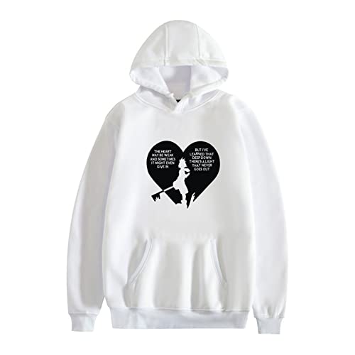 Kingdom Hearts Sudadera con Capucha Unisex, Suéter, Suéter Informal De Manga Larga, Sudadera Transpirable para Niños, Top para Niño, Chaqueta,Blanco,M