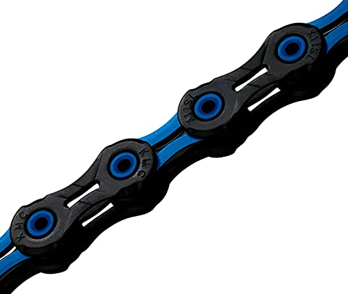 KMC DLC Cadena de 10 velocidades, Unisex, Negro y Azul, 116 Link