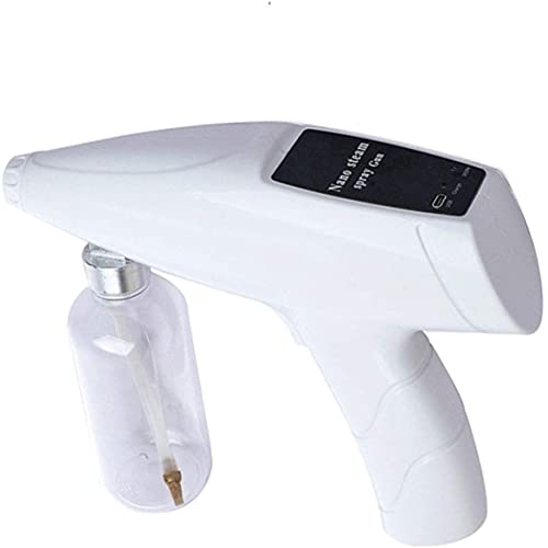 KMILE Desinfección Nano Steam Gun Mist Pistola, rociador portátil Rociador eléctrico inalámbrico Pistola Mini Handheld 200ml Fogger para Hogar, Oficina, Escuela o Jardín