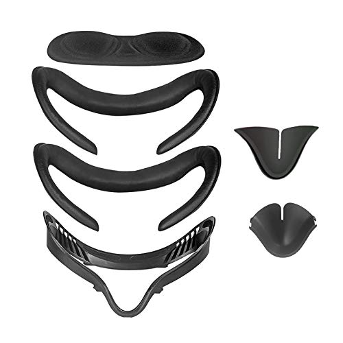 kokiya Funda VR interfaz Facial y conjunto de comodidad de reemplazo de espuma para auriculares Oculus Quest 2, negros y VR Nice accessories
